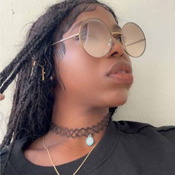 BV0190S Sunglasses by Bottega Veneta™. Shape: Round, Material: Metal, Frame - Picture 4 of 15